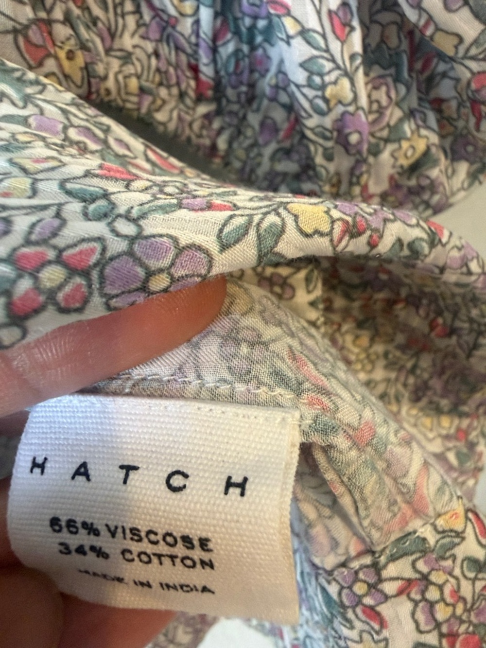 HATCH lavender garden floral top - Picture 4 of 4
